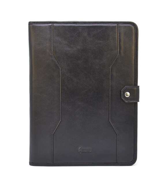 Шкіряна папка відкритого портфоліо типу з хлястиком формату А5 А4 TARWA GA-2141-4lx картинка, зображення, фото