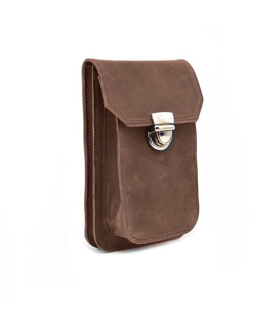 Шкіряна сумка чохол на пояс коричнева TARWA RC-2091-3md фото, картинка, изображение