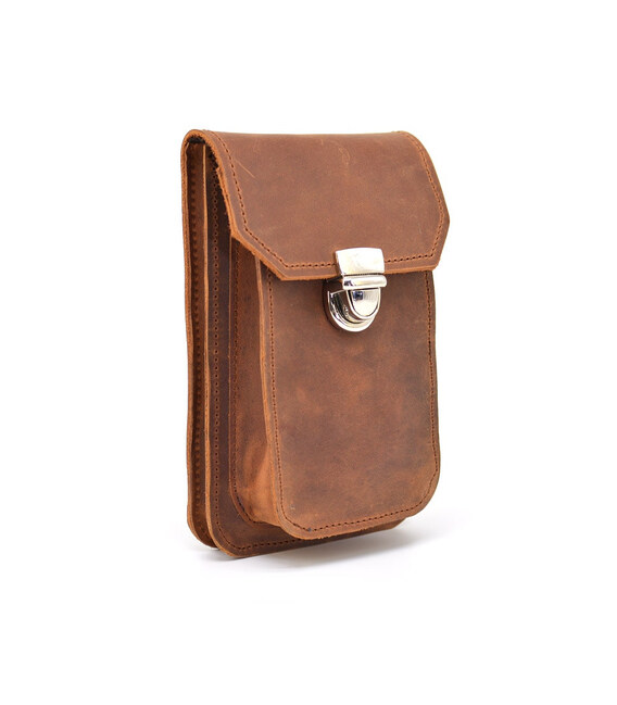 Шкіряна сумка чохол на пояс, колір світло-коричневий TARWA RB-2091-3md фото, картинка, изображение