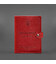 Шкіряна обкладинка-портмоне для військового квитка 15.0 червона картинка, зображення, фото