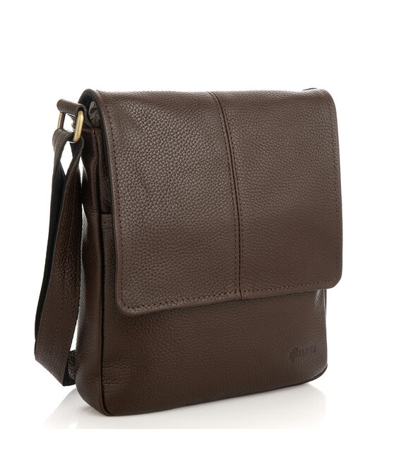 Чоловіча сумка через плече із клапаном зі шкіри флотар FC-1301-3md TARWA картинка, зображення, фото