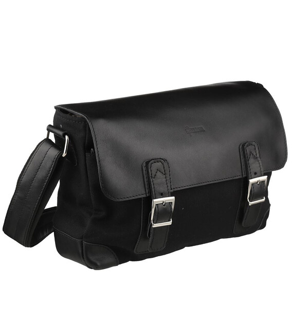 Сумка через плече з канвас та шкіри TARWA AG-6002-3md фото, картинка, изображение