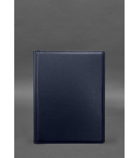 Шкіряна папка для документів на підпис темно-синя картинка, зображення, фото