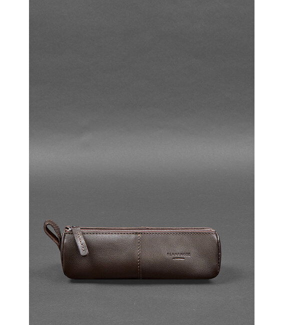 Шкіряний пенал-несесер (футляр для окулярів) 4.0 Темно-коричневий картинка, зображення, фото