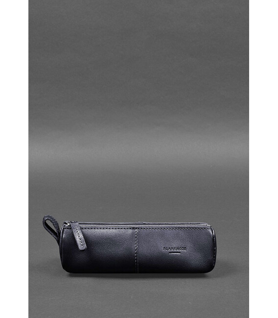 Шкіряний пенал-несесер (футляр для окулярів) 4.0 Темно-синій картинка, зображення, фото