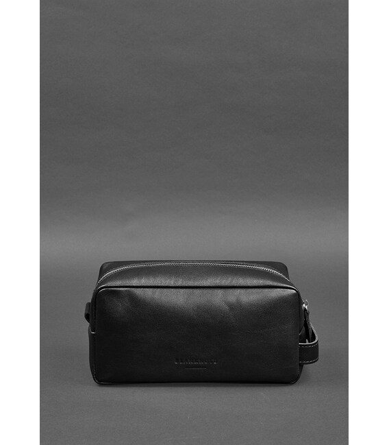 Кожаная косметичка-несессер 6.0 черный фото, картинка, изображение