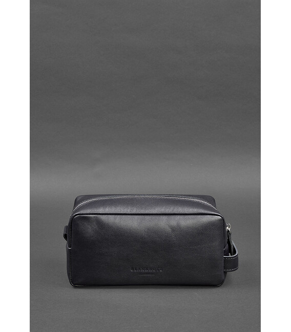 Кожаная косметичка-несессер 6.0 темно-синий фото, картинка, изображение