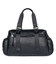 Шкіряна дорожня спортивна сумка через плече чорна John McDee 7420A - картинка, зображення, фото дорожньої сумки