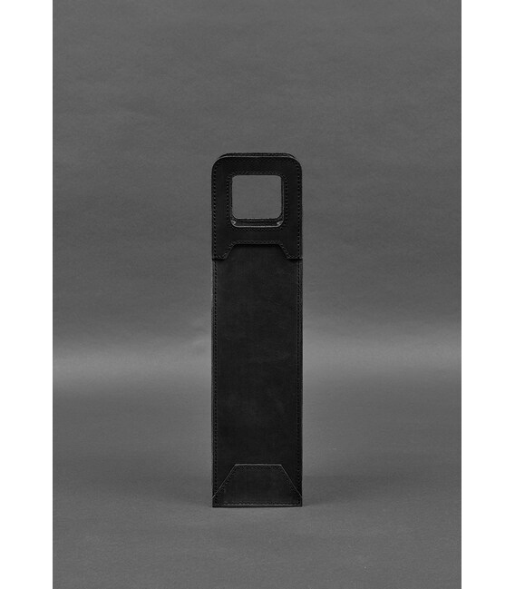 Кожаный чехол для вина 2.0 черный Crazy Horse фото, картинка, изображение