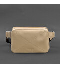 Кожаная женская поясная сумка Dropbag Mini светло-бежевая картинка, изображение, фото
