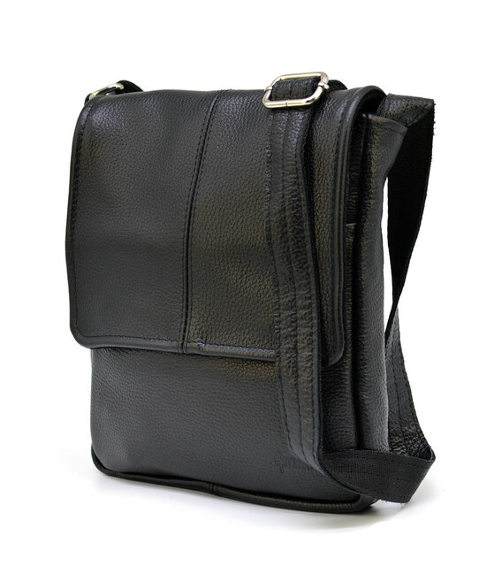 Чоловіча шкіряна сумка через плече з клапаном з флотара FA-1301-3md TARWA фото, картинка, изображение