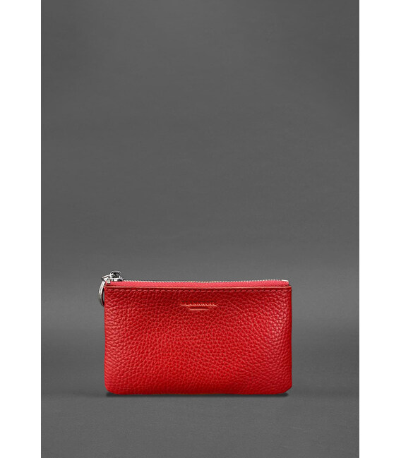 Кожаная монетница / мини-косметичка 3.0 красная флотар фото, картинка, изображение