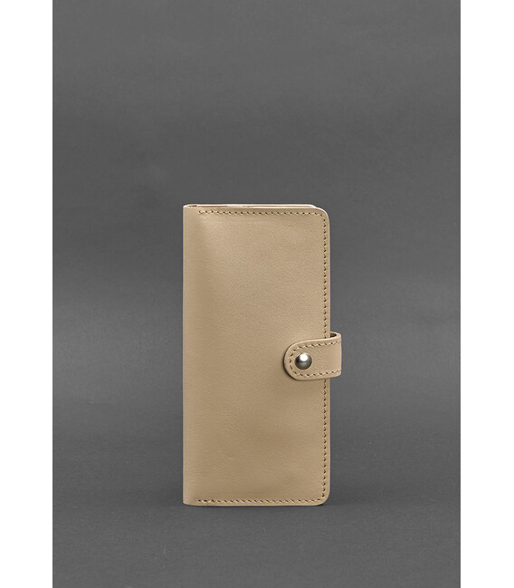 Кожаное женское портмоне 7.0 Светло-бежевый фото, картинка, изображение