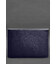 Шкіряний чохол-конверт на магнітах для ноутбука Універсальний Темно-синій картинка, зображення, фото