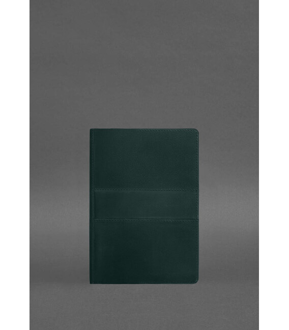 Кожаный блокнот А5 (софт-бук) 9.3 зеленый Crazy Horse фото, картинка, изображение