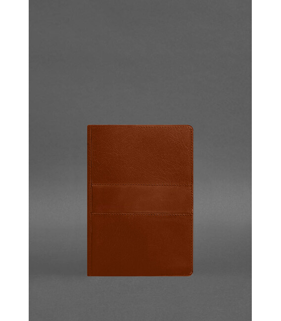 Кожаный блокнот А5 (софт-бук) 9.3 светло-коричневый Краст фото, картинка, изображение