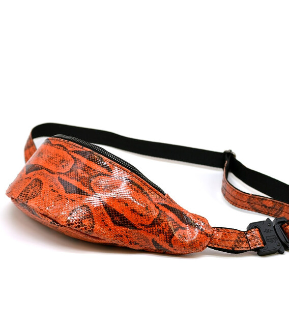 Красива сумка на пояс зі шкіри пітона REP4-3035-3md від Tarwa фото, картинка, изображение