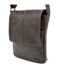 Чоловіча шкіряна сумка A5 через плече TC-1301-3md (GX) TARWA з клапаном фото, картинка, изображение