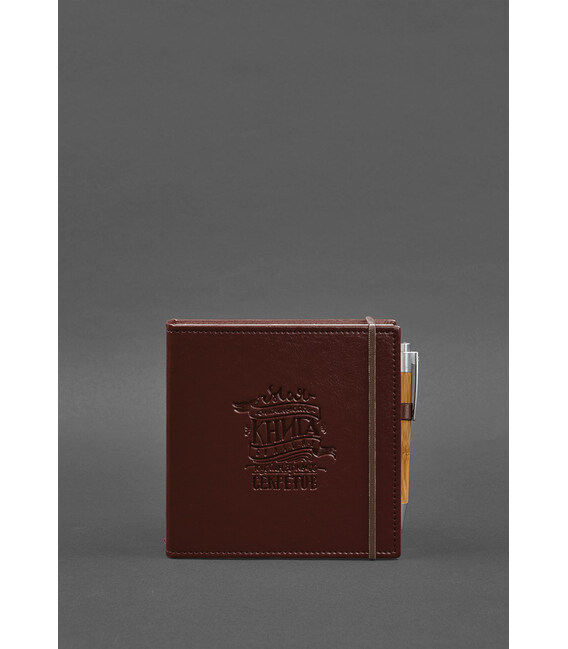 Кук-бук для запису рецептів Книга кулінарних секретів в бордовій обкладинці картинка, зображення, фото