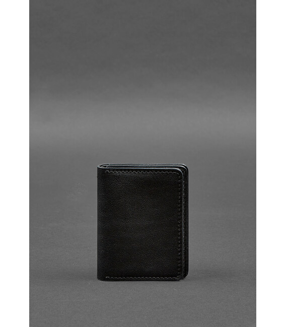 Шкіряна обкладинка для посвідчення водія, ID і пластикових карток 2.0 чорна картинка, зображення, фото