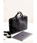 Кожаная деловая сумка Briefcase 2.0 черная картинка, изображение, фото
