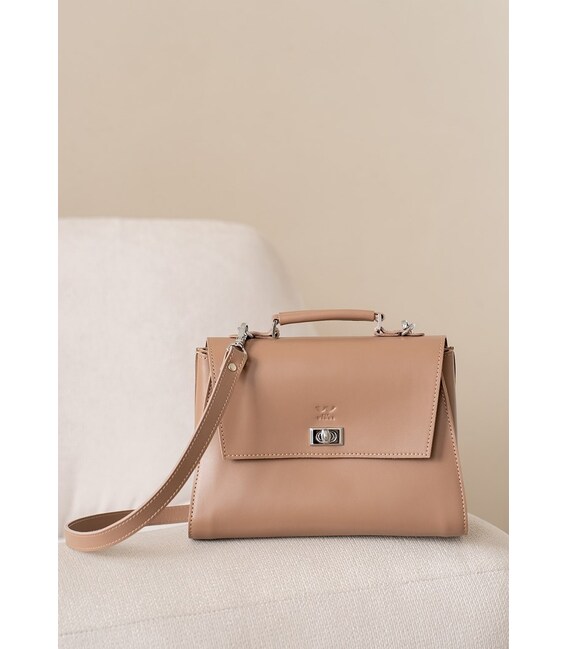 Женская кожаная сумка Classic карамель краст фото, картинка, изображение