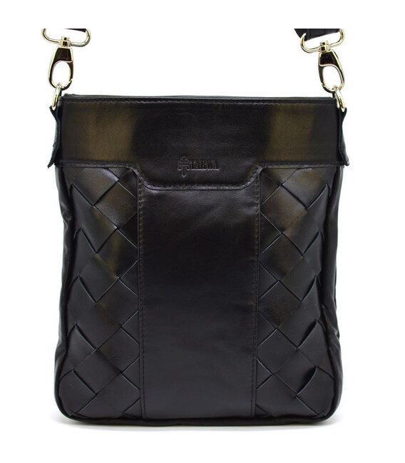 Плетені чоловіча шкіряна сумка через плече GA-0021-3md TARWA фото, картинка, изображение