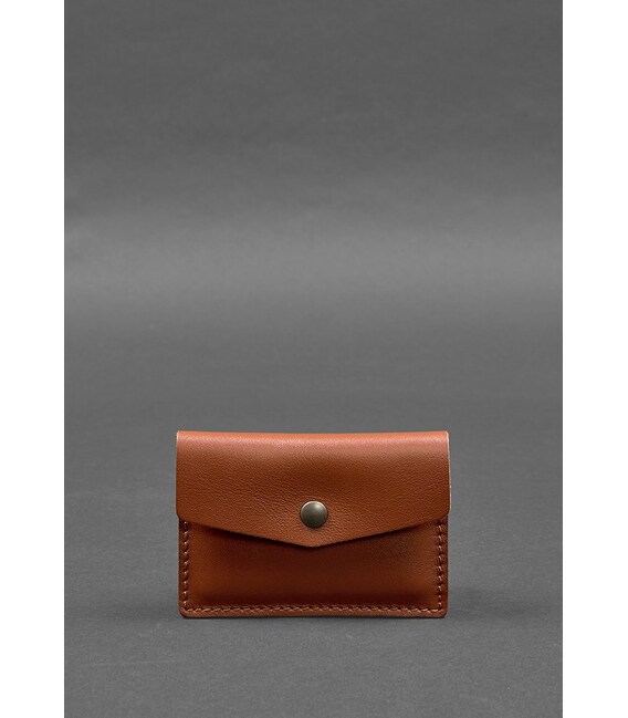 Шкіряний кард-кейс 9.0 світло-коричневий краст картинка, зображення, фото