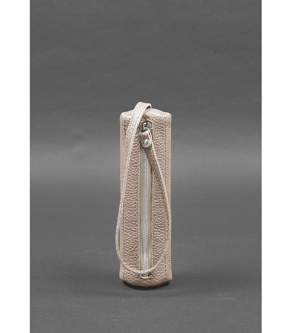 Женская кожаная ключница 3.1 Тубус XL светло-бежевая фото, картинка, изображение