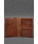 Шкіряна обкладинка-органайзер для документів 6.1 світло-коричневий краст картинка, зображення, фото