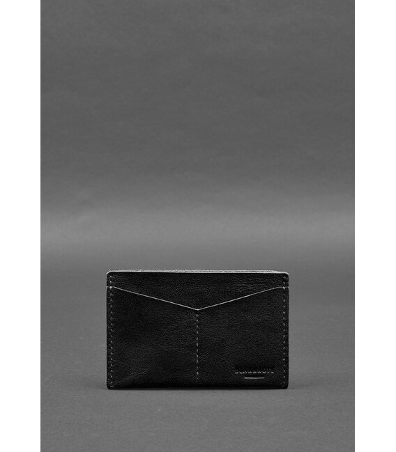 Шкіряна обкладинка-органайзер для документів 6.2 чорний краст картинка, зображення, фото