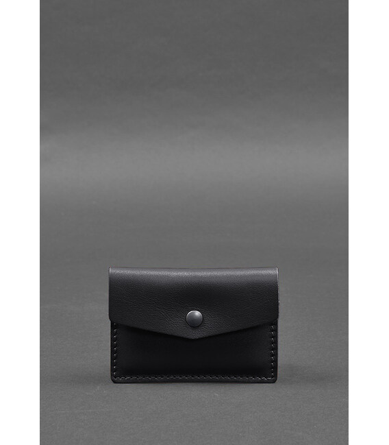 Шкіряний кард-кейс 9.0 чорний краст картинка, зображення, фото