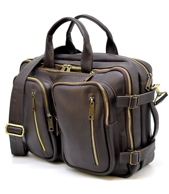 Чоловіча шкіряна сумка-рюкзак GC-7014-3md TARWA фото, картинка, изображение