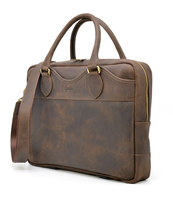 Ділова чоловіча сумка з натуральної шкіри Crazy Horse RC-8839-4lx TARWA картинка, зображення, фото