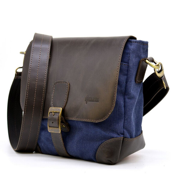 Компактна сумка-месенджер із канвасу через плече RKc-1309-4lx TARWA фото, картинка, изображение