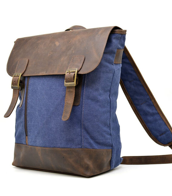 Міський рюкзак, парусина + шкіра RК-3880-3md бренд TARWA фото, картинка, изображение