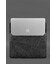 Чохол-конверт із клапаном шкіра+фетр для MacBook 14" Чорний Crazy Horse картинка, зображення, фото