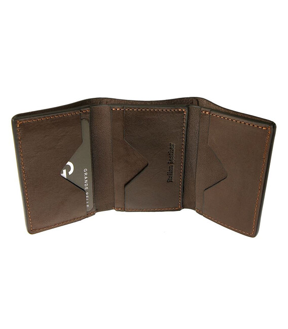 Портмоне, глянцева шкіра, шоколад GP 504620 картинка, зображення, фото