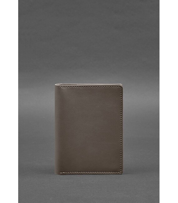 Кожаная обложка-органайзер для документов 6.1 темно-бежевый краст фото, картинка, изображение