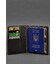 Шкіряна обкладинка-органайзер для документів 6.1 темно-коричневий краст картинка, зображення, фото