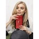 Кожаный кошелек Smart Wallet красный краст фото