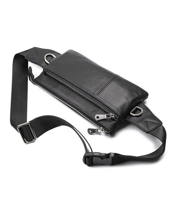 Тонка напоясний сумка з натуральної шкіри JD3017A бренду John McDee фото, картинка, изображение