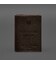 Шкіряна обкладинка для військового квитка з кишенями 7.2 темно-коричнева картинка, зображення, фото