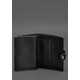 Кожаная обложка-портмоне для военного билета офицера запаса (узкий документ) Черная фото