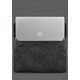 Чохол-конверт із клапаном шкіра+фетр для MacBook 15" Темно-коричневий Crazy Horse картинка, зображення, фото