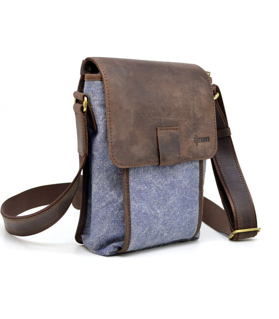 Сумка через плече канвас + шкіра RKj-3938-4lx Tarwa фото, картинка, изображение
