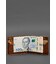 Кожаное портмоне 13.0 зажим светло-коричневый краст фото, картинка, изображение
