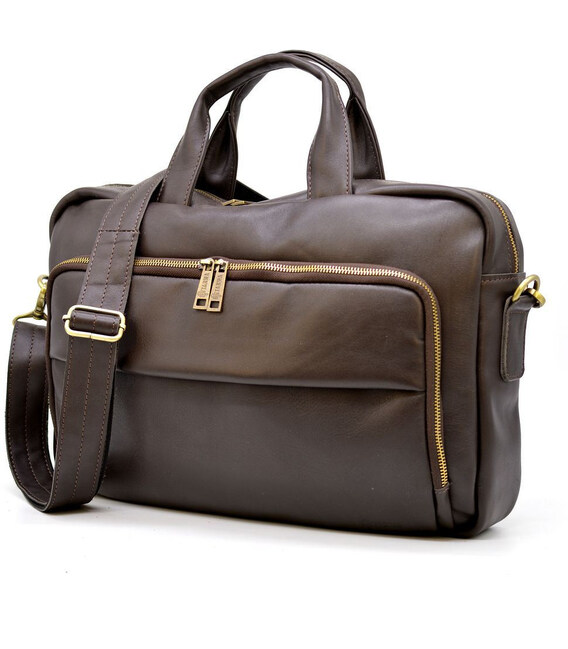 Шкіряна сумка для ділового чоловіка GC-7334-3md бренду TARWA фото, картинка, изображение