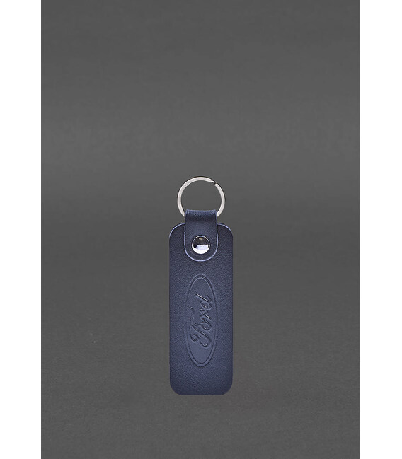 Шкіряний брелок для Авто Ford темно-синій краст картинка, зображення, фото