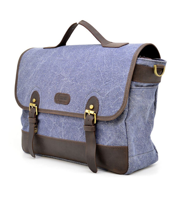 Портфель для чоловіків з тканини з шкіряними вставками RKj-7880-4lx TARWA картинка, зображення, фото